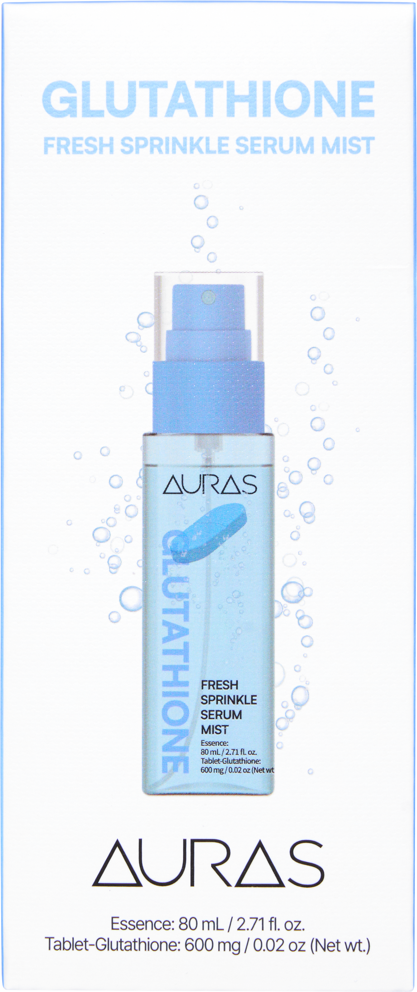 [AURAS] Foam Glutathione Booster Ampoule Mist | High Concentration & Rapid Absorption