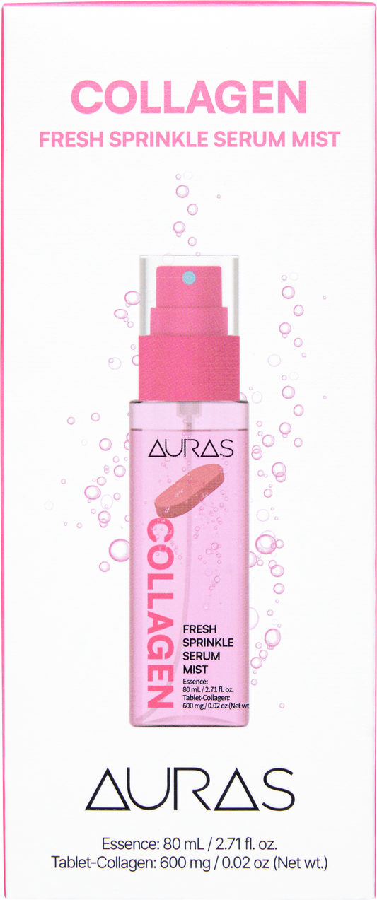 [AURAS] Collagen Booster Ampoule Mist | Effervescent Formula with 10,000ppm Pure Collagen